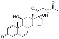6,7-Dehydro Prednisolone 21-Acetate Structure