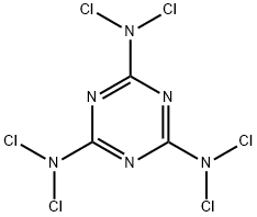 2,4,6-Tris(dichloroamino)-1,3,5-triazine Structure