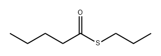 Thiovaleric acid S-propyl ester Structure