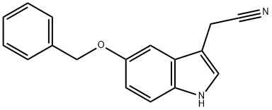 5-苄氧基吲哚-3-乙腈, 2436-15-9, 结构式