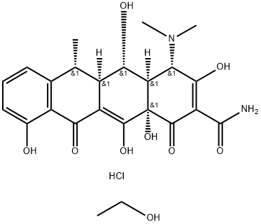 ドキシサイクリンヒクラート 化学構造式
