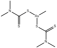 双二甲基二硫代氨基甲酸甲胂 结构式