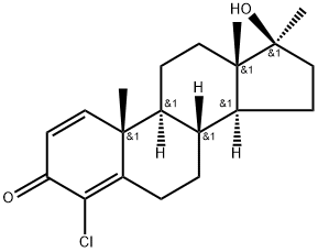 4-氯去氢甲基睾酮, 2446-23-3, 结构式