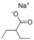 sodium 2-ethylbutyrate Structure