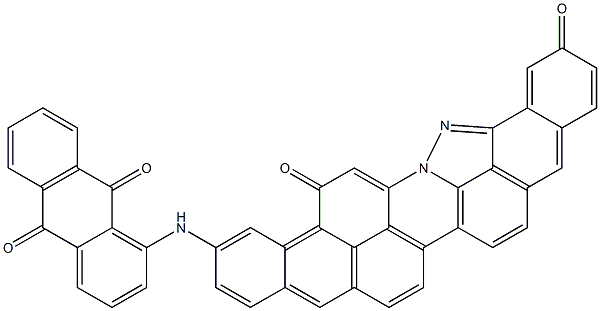 3-[(9,10-dioxo-9,10-dihydro-1-anthryl)amino]-5,10-dihydroanthra[2,1,9-mna]benz[6,7]indazolo[2,3,4-fgh]acridine-5,10-dione Structure