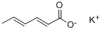 山梨酸钾, 24634-61-5, 结构式