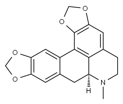 [7S,(+)]-6,7,7a,8-Tetrahydro-7-methyl-5H-bis[1,3]benzodioxolo[6,5,4-de:5',6'-g]quinoline Structure