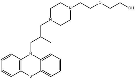 2-[2-[4-[2-methyl-3-(10H-phenothiazin-10-yl)propyl]piperazin-1-yl]ethoxy]ethanol Structure