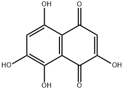 2,5,7,8-Tetrahydroxy-1,4-naphthoquinone Structure
