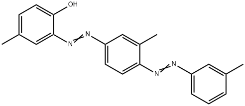 2-[[4-(m-tolylazo)-m-tolyl]azo]-p-cresol Structure