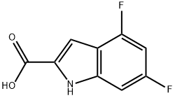 4,6-二氟吲哚-2-羧酸, 247564-66-5, 结构式