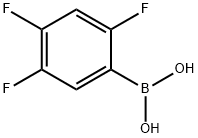 2,4,5-トリフルオロフェニルボロン酸 化学構造式