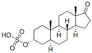 (3a,5a)Androstan-17-one, 3-(sulfooxy)-, Structure