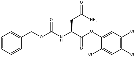 N2-[(Benzyloxy)carbonyl]-L-asparagine 2,4,5-trichlorophenyl ester Structure