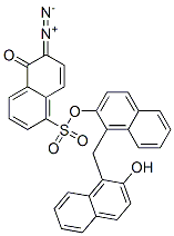 1-[(2-hydroxynaphthyl)methyl]-2-naphthyl 6-diazo-5,6-dihydro-5-oxonaphthalene-1-sulphonate Structure