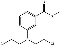 m-[Bis(2-chloroethyl)amino]-N,N-dimethylbenzamide Structure