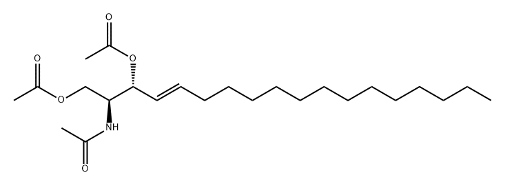 N,1-O,3-O-Triacetylsphingosine Structure