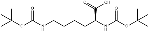 (S)-2,6-二叔丁氧羰基氨基己酸, 2483-46-7, 结构式