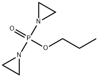 Bis(1-aziridinyl)phosphinic acid propyl ester Structure