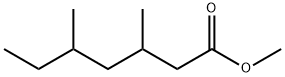 3,5-Dimethylheptanoic acid methyl ester Structure