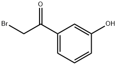 2-Bromo-3′-hydroxyacetophenone Struktur