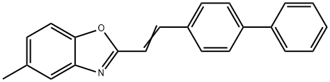 (E)-2-(4-Phenylstyryl)-5-methylbenzoxazole Structure