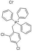 (2,4-二氯苄基)三苯基氯化膦, 2492-23-1, 结构式