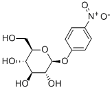 4-ニトロフェニルβ-D-グルコピラノシド一水和物 化学構造式