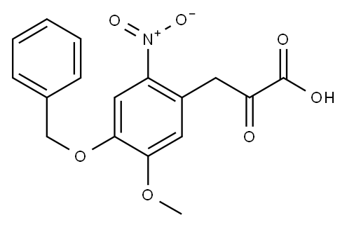 4-Benzyloxy-3-methoxy-6-nitrophenylpyruvic Acid Structure