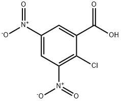 2-氯-3,5-二硝基苯甲酸, 2497-91-8, 结构式