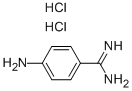 4-氨基苯甲脒二盐酸盐, 2498-50-2, 结构式