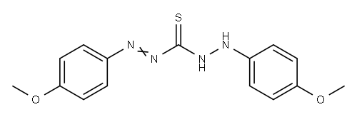 3-[(4-methoxyphenyl)amino]-1-(4-methoxyphenyl)imino-thiourea Structure