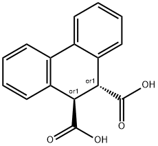 (9S,10S)-9,10-dihydrophenanthrene-9,10-dicarboxylic acid Structure