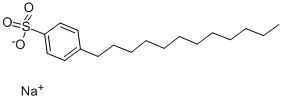 十二烷基苯磺酸钠, 25155-30-0, 结构式