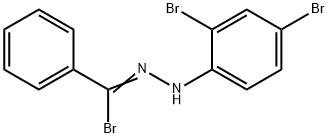 1-[BROMO(PHENYL)METHYLENE]-2-(2,4-DIBROMOPHENYL)-HYDRAZINE Structure