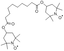 Bis(2,2,6,6-tetramethyl-1-piperidinyloxy-4-yl) sebacate Struktur
