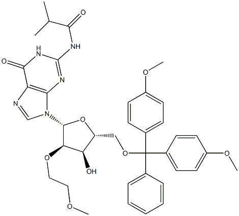 N2-ISOBUTYRYL-5 , O-(4,4 -DIMETHOXYTRITYL)-2 -O-(2 Structure