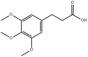 3-(3,4,5-TRIMETHOXYPHENYL)PROPIONIC ACID Struktur