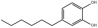 1,2-Benzenediol, 4-hexyl- Structure