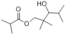 イソ酪酸3-ヒドロキシ-2,2,4-トリメチルペンチル (約40%2,2,4-トリメチル-1,3-ペンタンジオール3-モノイソブチラート含む) 化学構造式