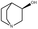 (3R,1α,4α)-1-アザビシクロ[2.2.2]オクタン-3α-オール 化学構造式