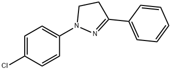 1-(p-Chlorophenyl)-3-phenyl-2-pyrazoline Structure