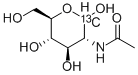 N-アセチル-D-グルコサミン-13C 化学構造式