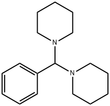 Bis(1-piperidinyl)phenylmethane Structure