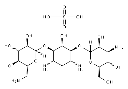 硫酸卡那霉素, 25389-94-0, 结构式