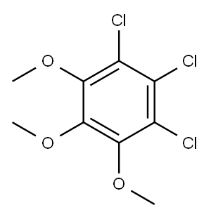 Benzene, 1,2,3-trichloro-4,5,6-trimethoxy- Structure
