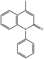 4-甲基-1-苯基 - 喹啉-2-酮 结构式