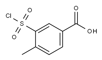 3-chlorosulfonyl-4-methyl-benzoic acid Structure