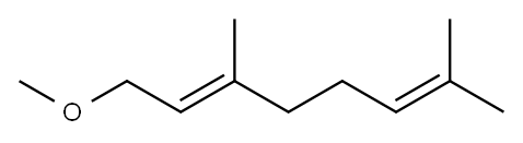 (E)-1-methoxy-3,7-dimethylocta-2,6-diene Structure