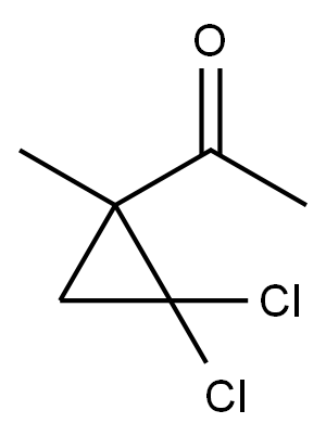 1-Acetyl-2,2-dichloro-1-methylcyclopropane Structure